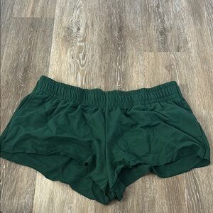 Wild Fable Green Athletic Shorts Elastic Waist